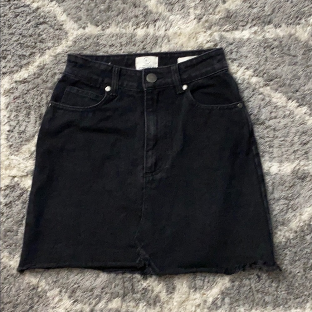 Black Jean skirt